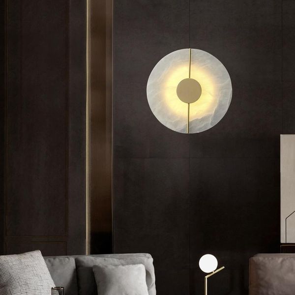 fss chinese style marble wall lamp bedroom living room background wall light luxury l entrance hallway lamp